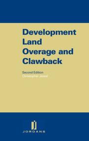 Cover of: Development Land Overage and Clawback
