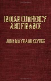 Indian Currency And Finance by John Maynard Keynes | Open Library