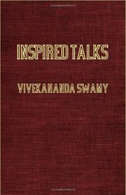 Cover of: Inspired Talks By Swami Vivekananda