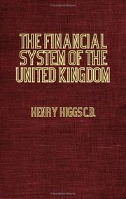 Cover of: The Financial System Of The United Kingdom