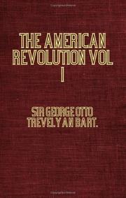 Cover of: The American Revolution Vol I by George Otto Trevelyan
