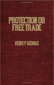 Cover of: Protection Or Free Trade