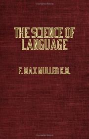 Cover of: The Science Of Language by F. Max Müller