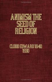 Cover of: Animism, the Seed of Religion