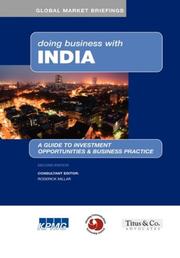 Cover of: Doing Business with India (Global Market Briefings)