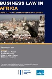 Cover of: Business Law in Africa: Ohada and the Harmonization Process