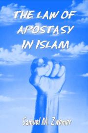 Cover of: The Law of Apostasy in Islam