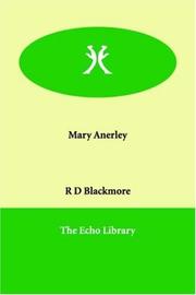 Cover of: Mary Anerley by R. D. Blackmore