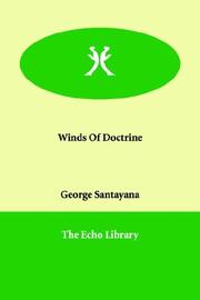 Cover of: Winds of Doctrine by George Santayana
