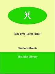 Cover of: Jane Eyre (Large Print) by Charlotte Brontë