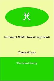 Cover of: A Group of Noble Dames by Thomas Hardy