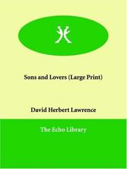 Cover of: Sons And Lovers by David Herbert Lawrence
