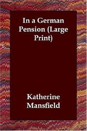 Cover of: In a German Pension (Large Print) by Katherine Mansfield