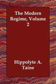 Cover of: The Modern Regime, Volume 2
