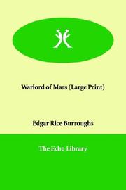 Cover of: Warlord of Mars by Edgar Rice Burroughs