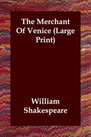 Cover of: The Merchant Of Venice (Large Print) by William Shakespeare