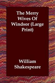 Cover of: The Merry Wives Of Windsor (Large Print) by William Shakespeare