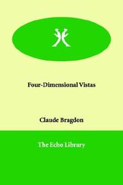 Cover of: Four-Dimensional Vistas | Claude Bragdon