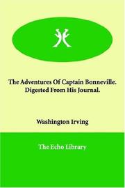 Cover of: The Adventures of Captain Bonneville by Washington Irving, Benjamin Louis Eulalie De Bonneville, Washington Irving