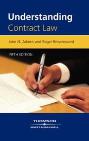 Cover of: Understanding Contract Law by John Adams, Roger Brownsword