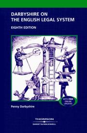 Cover of: Darbyshire on the English Legal System by Penny Darbyshire