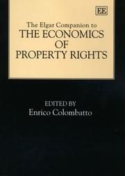 Cover of: The Elgar Companion to the Economics of Property Rights by Enrico Colombatto