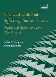 Cover of: The Distributional Effects of Indirect Taxes | John Creedy