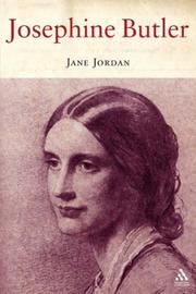 Cover of: Josephine Butler by Jane Jordan