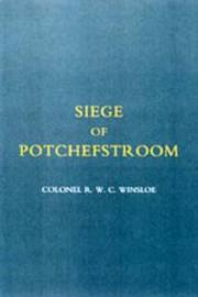 Cover of: Siege of Potchefstroom {first Boer War 1880-81}