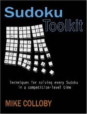 Cover of: SUDOKU TOOLKIT | Mike Colloby