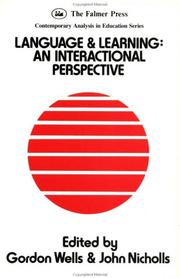 Cover of: Language And Learning: An Interactional Perspective (Contemporary Analysis in Education Series)