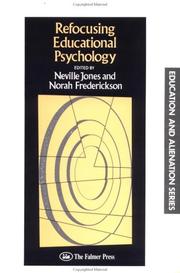 Cover of: Refocusing educational psychology
