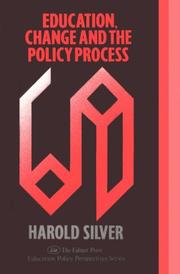 Cover of: Education, change, and the policy process
