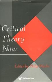 Cover of: Critical theory now