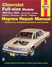 Cover of: Haynes Chevrolet Full-Size Sedans, 1969-1990 Owners Workshop Manual