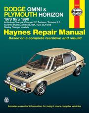 Cover of: Haynes Dodge Omni and Plymouth Horizon, 1978-1990