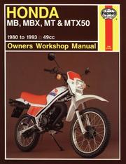 Cover of: Honda MB5 MTX 50, 80-93