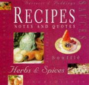Cover of: Recipes Notes and Quotes (Notes & Quotes) by Exley Publishing
