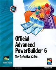 Cover of: Official advanced PowerBuilder 6: the definitive guide