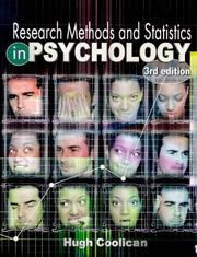 Research methods and statistics in psychology by Hugh Coolican