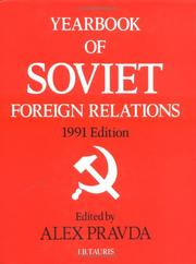 Cover of: Yearbook of Soviet Foreign Relations, 1991 (Yearbook of Soviet Foreign Relations)