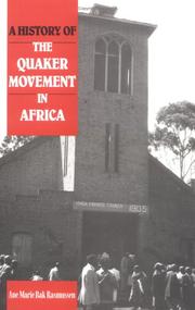 Cover of: A history of the Quaker movement in Africa