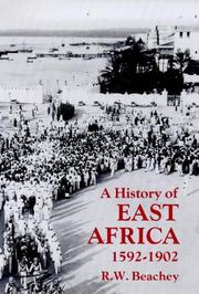 Cover of: A history of East Africa, 1592-1902