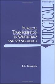 Cover of: Surgical transcription in obstetrics and gynecology