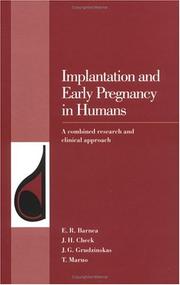 Implantation and early pregnancy in humans by E. R. Barnea