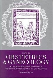 Cover of: Dates in Obstetrics and Gynecology: A Chronological Record of Progress in Obstetrics and Gynecology over the Last Millennium (Landmarks in Medicine)