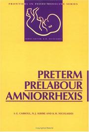 Cover of: Preterm prelabour amniorrhexis