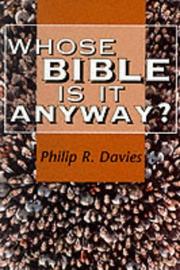 Cover of: Whose Bible is It Anyway? (JSOT Supplement by Philip R. Davies