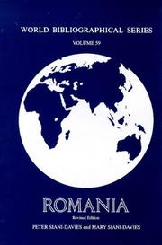 Cover of: Romania by Peter Siani-Davies