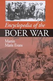 Cover of: Encyclopedia of the Boer War, 1899-1902 by Martin Marix Evans
